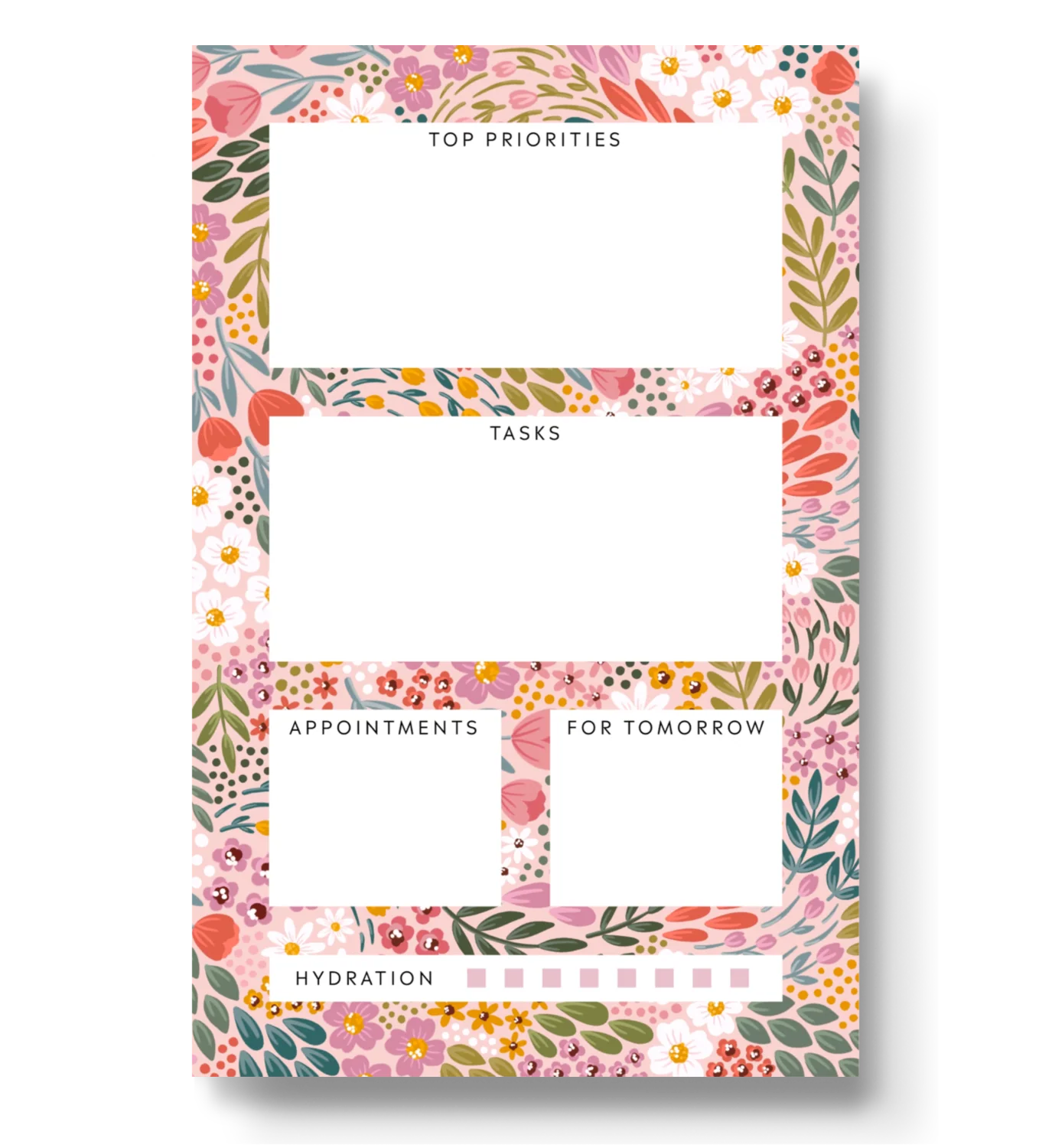 Summer Meadow Daily Planner Notepad