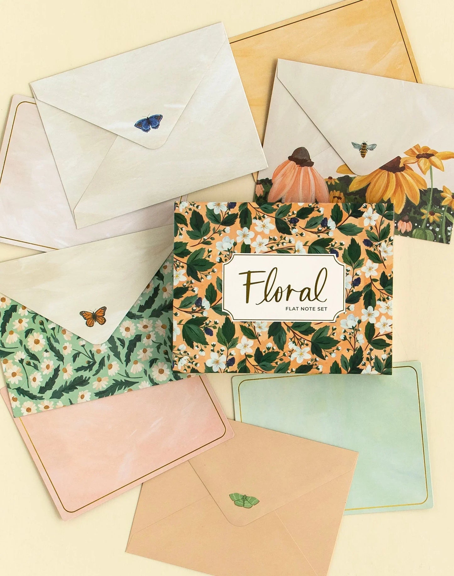 Floral Flat Note Set