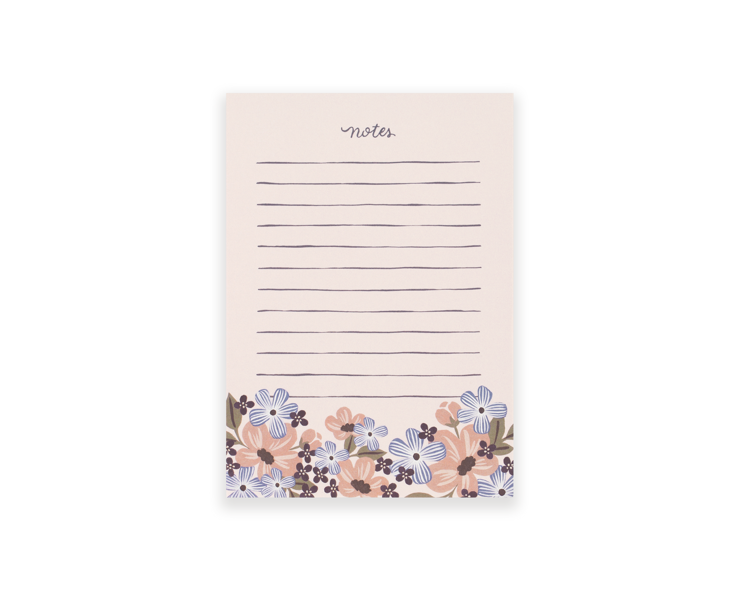 Blooming Notes Lined Notepad