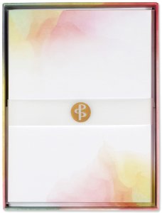 Watercolor Sunset Stationery Set