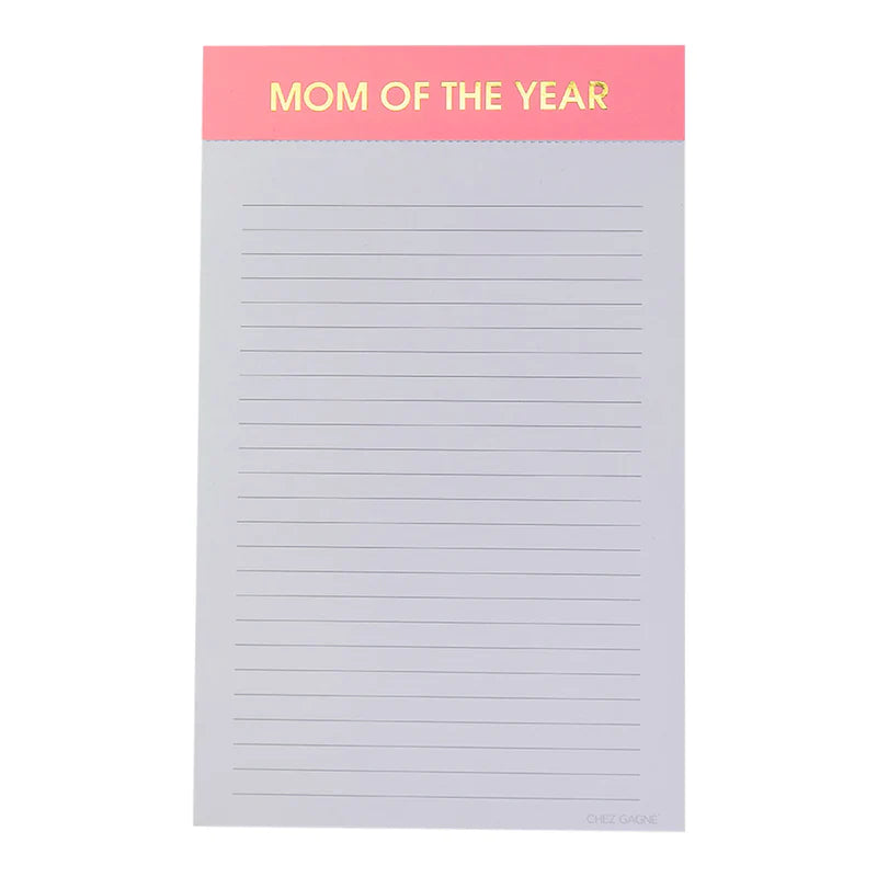 Mom Of The Year Notepad