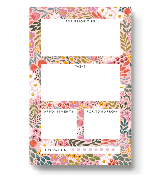 Summer Meadow Daily Planner Notepad